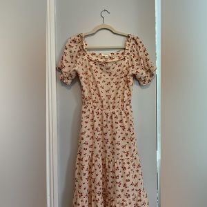 Short Sleeved Floral Dress